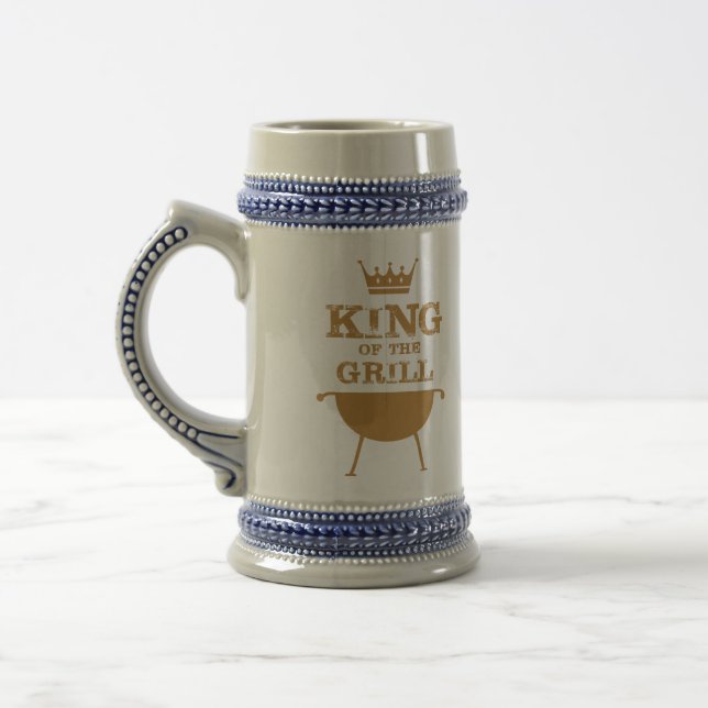 König des Grills, Gold Bierglas (Links)