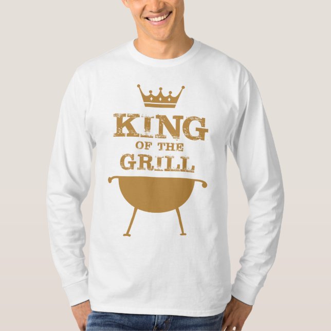 König des Grills, Gold T-Shirt (Vorderseite)