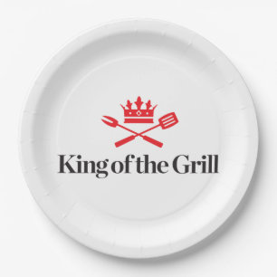 König des Grills Pappteller