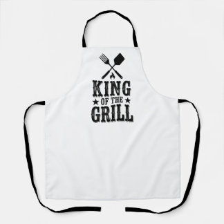 König des Grills Personalisierter BBQ-Meister Schürze