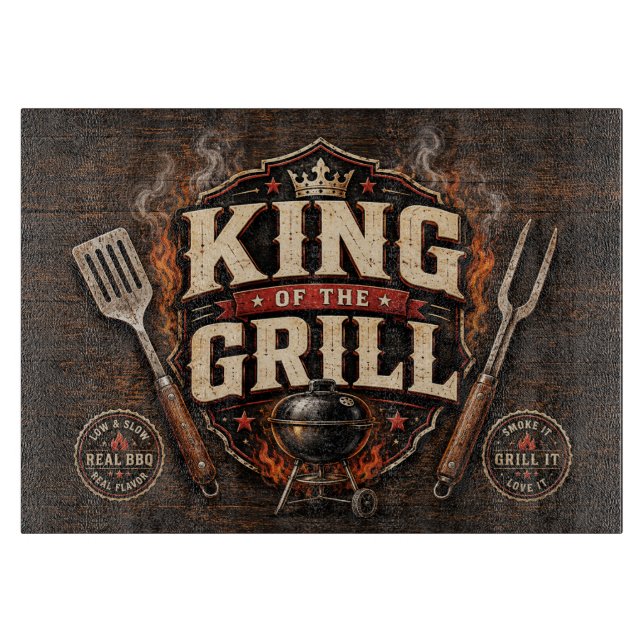 König des Grills Schneidebrett (Vorderseite)