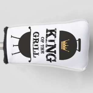 König des Grills, schwarze Goldkrone Golf Headcover