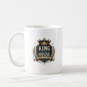 König des Hauses Lustiger königlicher Papa Kaffeeb Kaffeetasse