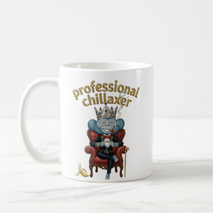 König des Komforts Chillaxer Affe  Kaffeetasse