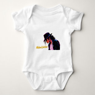König des Pop-Moonwalk-Legend Retro-Tribut-Design Baby Strampler