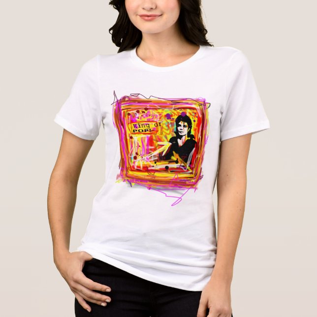 König des Pop Tri-Blend Shirt (Vorderseite)