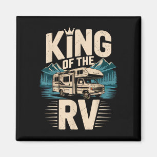 König des RV RV Camping Camper Abenteuers Magnet