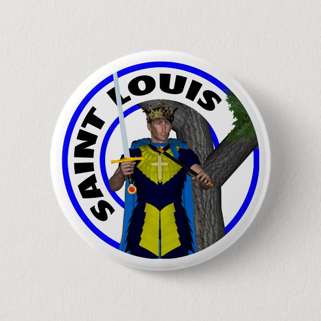 König des Saint Louis-IX von Frankreich Button (Vorderseite)