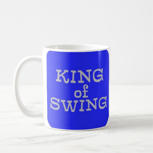 König des Schwungs Lustiger Golf-Kaffeebecher Kaffeetasse (Links)