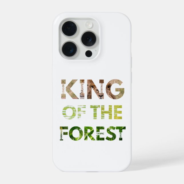König des Waldes  iPhone 15 Pro Hülle (Rückseite)