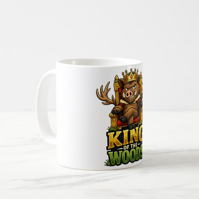 König des Waldes Kaffeetasse (Vorderseite Links)
