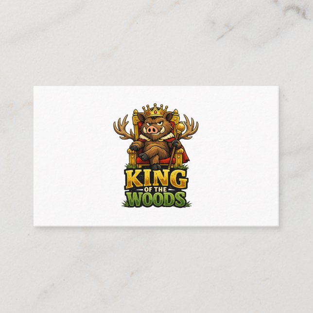 König des Waldes Visitenkarte (Vorderseite)