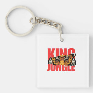 König Dschungel – Wildes Tiger-Power-Design Schlüsselanhänger