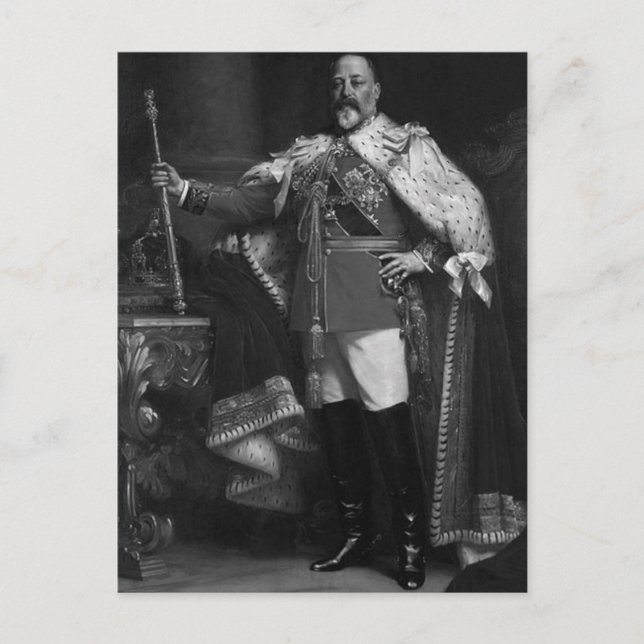 König Eduard VII. Postkarte (Vorderseite)