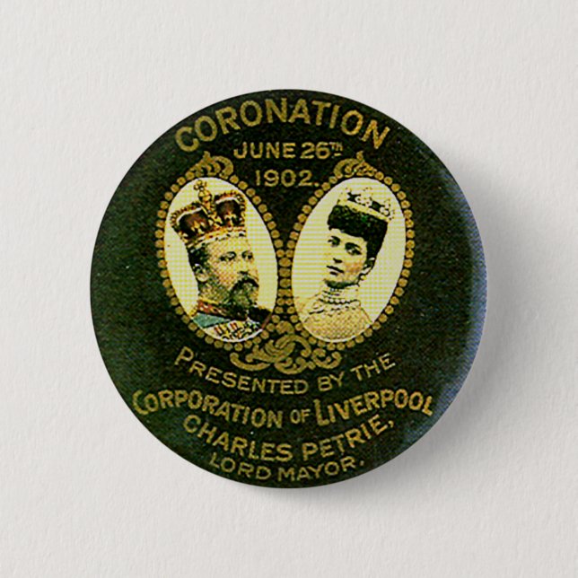 König Edward - Knopf Button (Vorderseite)