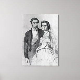 König Edward und Königin Alexandra Leinwanddruck