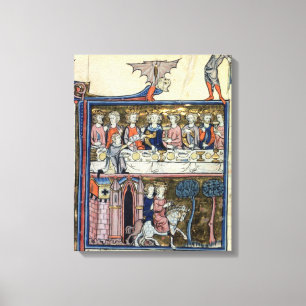 König f.326 Arthur und seine Ritter Frau-Fr 95 Leinwanddruck
