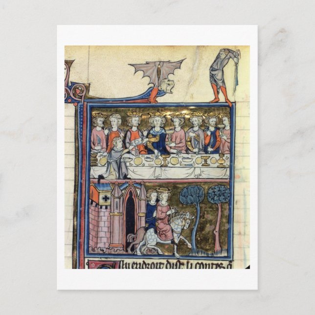 König f.326 Arthur und seine Ritter Frau-Fr 95 Postkarte (Vorderseite)