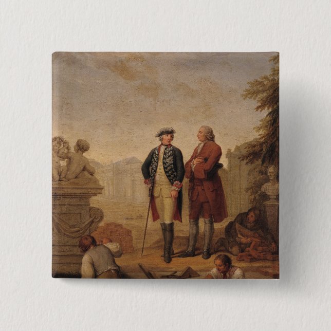 König Frederick II von Preußen Button (Vorderseite)