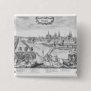 König Frederick II von Preußen Button