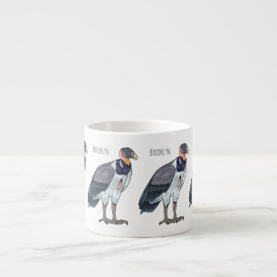 König Geier Vogel Cartoon-Illustration  Espressotasse
