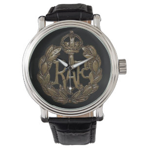 König George des RAF-Kappen-Abzeichen-WWII Armbanduhr