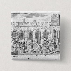 König George III und Königin Charlotte Button