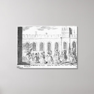 König George III und Königin Charlotte Leinwanddruck