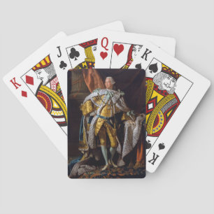 König George III von Allan Ramsay 1762 Spielkarten