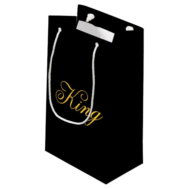 König Gift Bag Kleine Geschenktüte (Rückseite Schrägansicht)