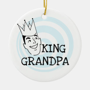König Grandpa T-shirts und Geschenke Keramik Ornament