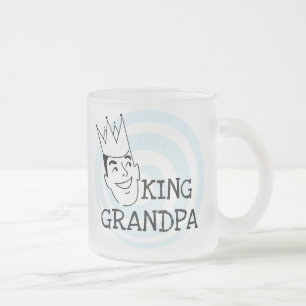 König Grandpa T-shirts und Geschenke Mattglastasse