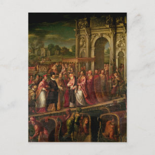 König Henri III von Frankreich, der Venedig besuch Postkarte