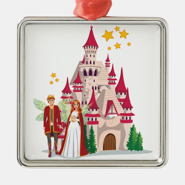 König Henry und Königin Olivia Ornament Aus Metall (Vorne)