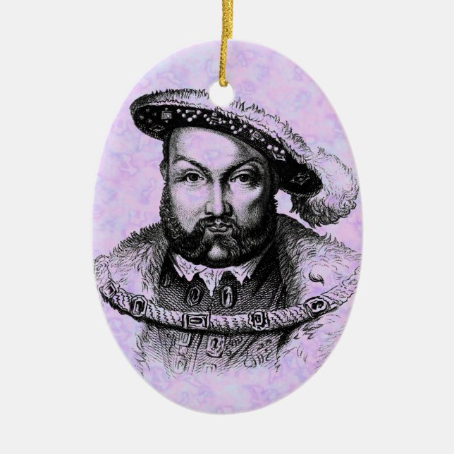 König Henry VIII Keramikornament (Vorne)