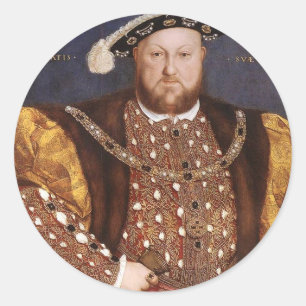 König Henry VIII Runder Aufkleber