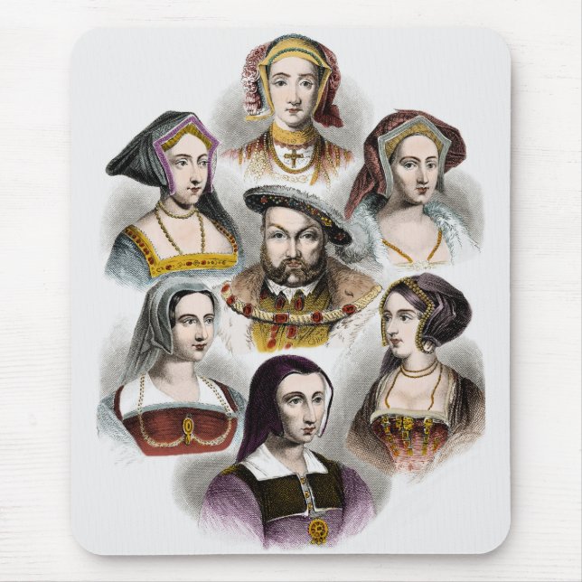 König Henry VIII von England | seine sechs Mousepad (Vorne)