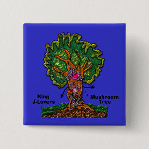 König J-Liebhaber Pilz-Baum-Knopf Button