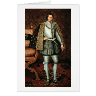 König James I von England (1566-1625) (Öl auf