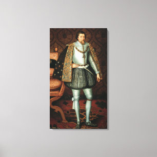 König James I von England (1566-1625) (Öl auf Leinwanddruck