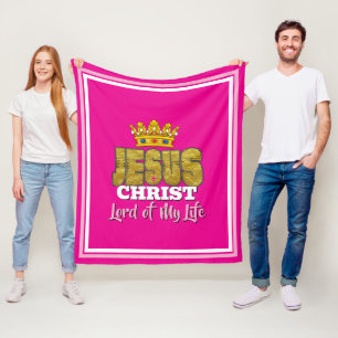 König Jesus ist der Herr meines Lebens Christlich Fleecedecke