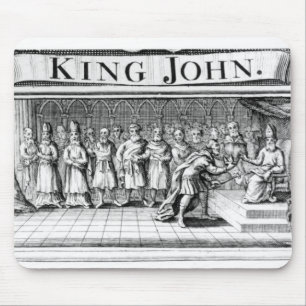 König John übergibt seine Krone Mousepad