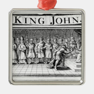 König John übergibt seine Krone Ornament Aus Metall