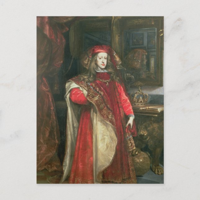 König Karl II. von Spanien Postkarte (Vorderseite)