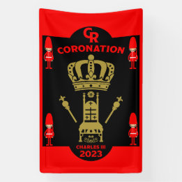 König Karl III. Krönung Gedenkfeier Souvenir Banner