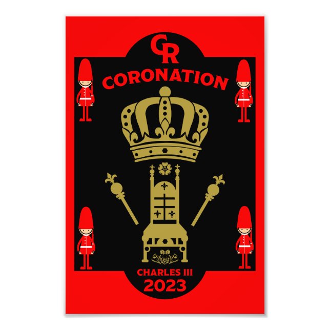 König Karl III. Krönung Gedenkfeier Souvenir Fotodruck (Vorne)