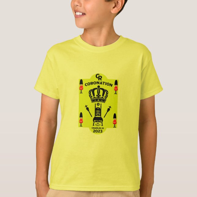 König Karl III. Krönung Gedenkfeier Souvenir T-Shirt (Vorderseite)