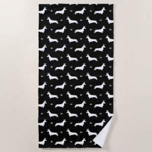 König Kurzhaar-Dachshund - Muster 2 Strandtuch