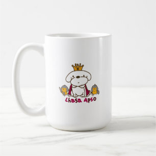 König Lhasa Apso und Ritter kleine Hühner Kaffeetasse