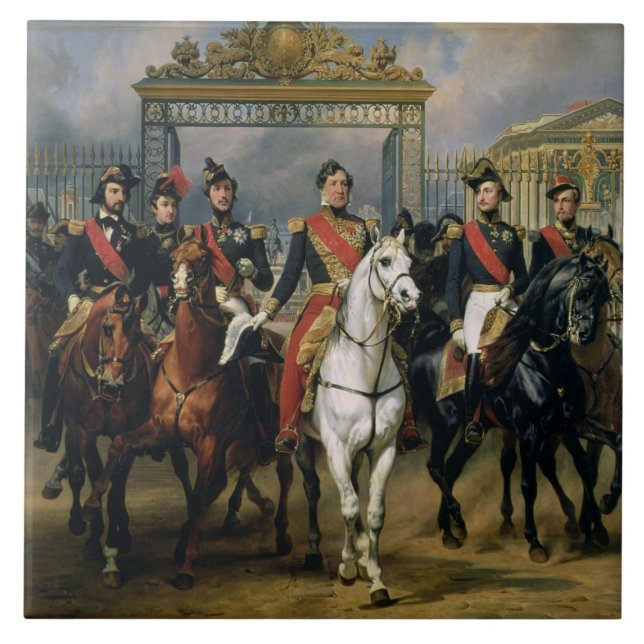 König Louis-Philippe (1773-1850) von Frankreich Fliese (Vorderseite)